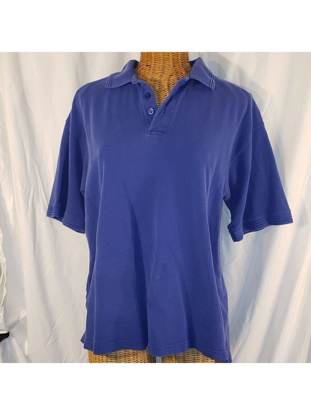 George Martin Men's Blue Polo Shirt - L